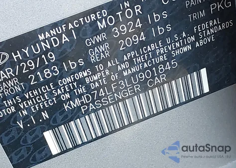 2020 Hyundai Elantra Se из США, поврежденный, VIN KMHD74LF3LU901845